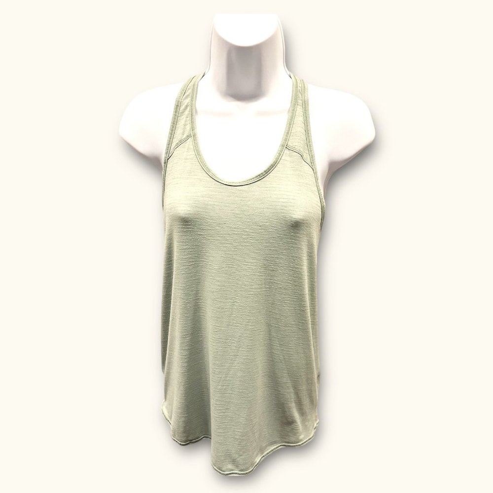 Lululemon Essential Tank Heathered Opal Green Sz S